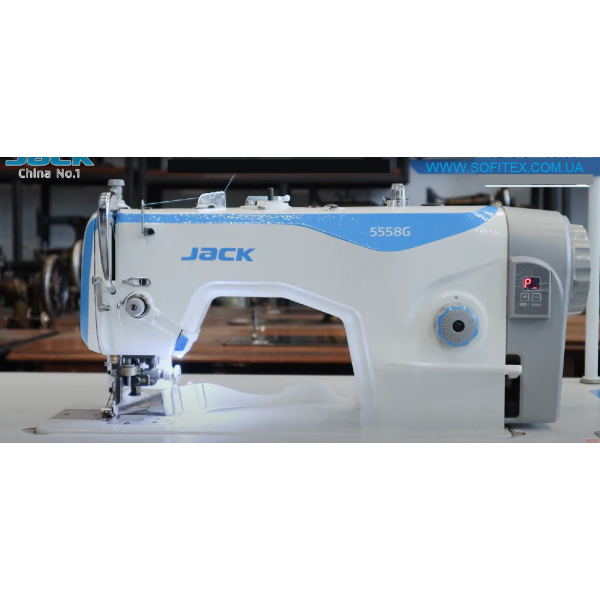 Jack JK-5558G-WT Промышленная швейная машина для окантовки с предварительной подрезкой края материала