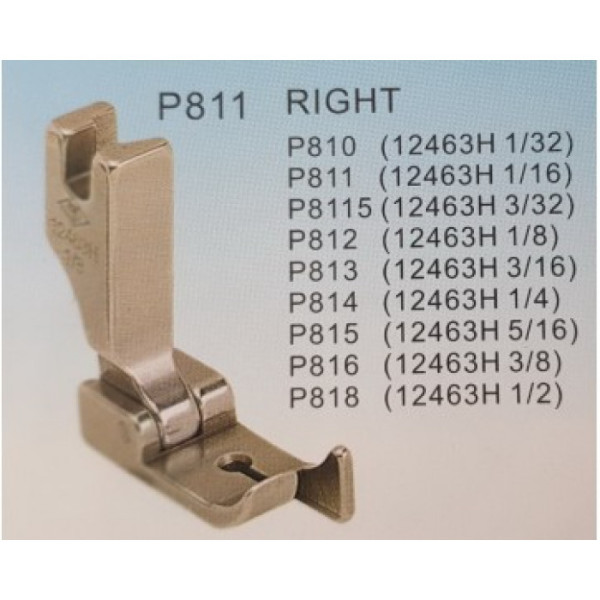 Лапка с правым бортиком P810, P811, P812, P813, P814, P815, P816 (12463)  Тайвань