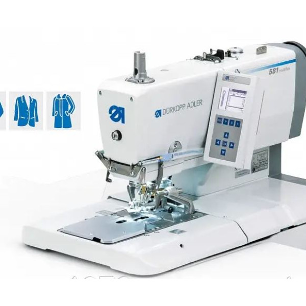 Durkopp Adler 581-321 MULTIFLEX Электрона глазковая петельная машина цепного стежка.