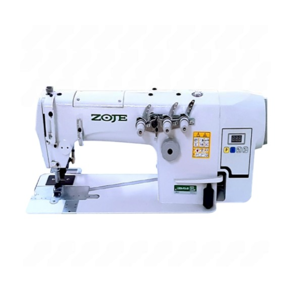 Zoje ZJ3830-PLB-BD 3-игольная машина двойного цепного стежка с пулером