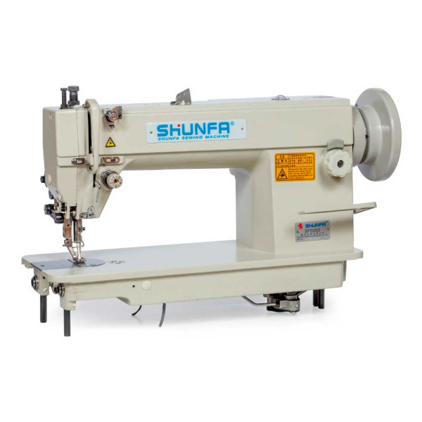 Shunfa SF 0303CX 1-голкова промислова швейна машина з подвійним просуванням матеріалу для середніх і важких матеріалів