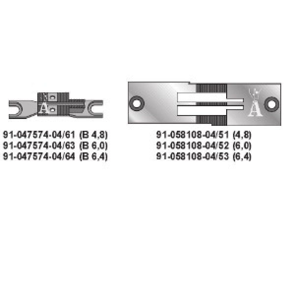 Двигун тканини 91-047574-04x6.4 Pfaff