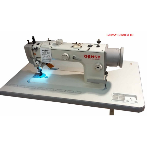 Gemsy GEM0311D Прямострочна машина з подвійним транспортом та функцією перетопу