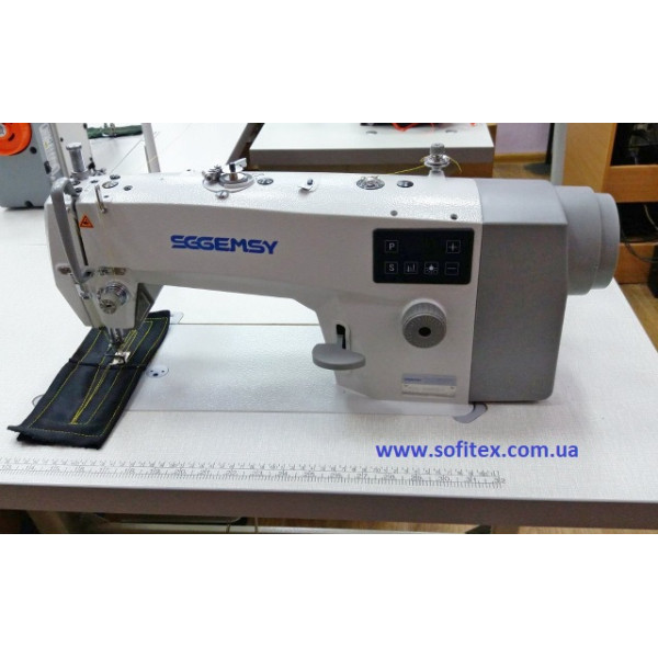 Gemsy SG8802E Одноголкова машина човникового стібка з вбудованим сервоприводом
