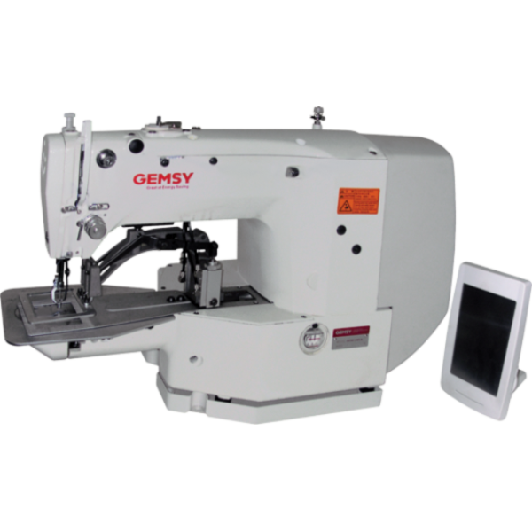 Gemsy GEM1965B комп'ютерна Закріпкова швейна машина з полем шиття 50*60мм