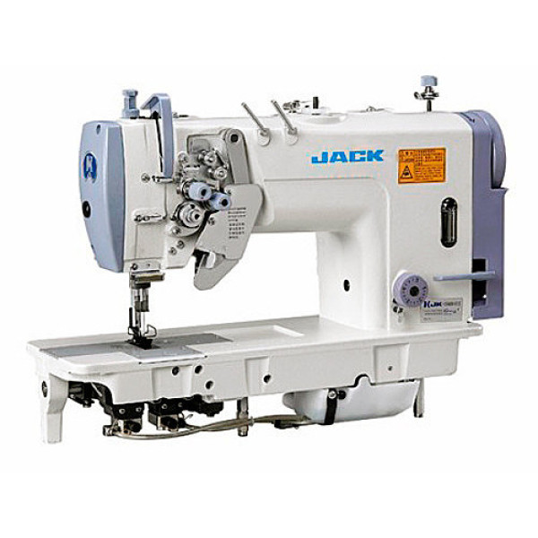 Jack JK-58450-005  Двухигольная промышленная швейная машина с отключением игл