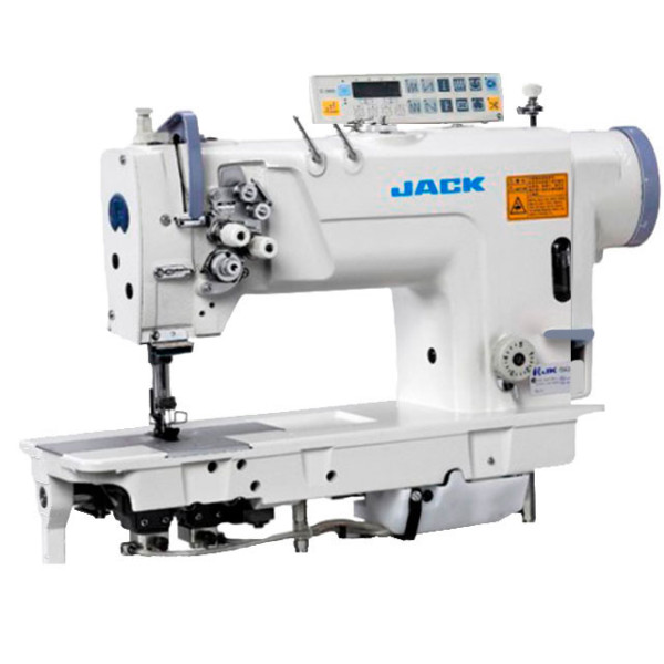 Jack JK-58720D-405 Двоголкова промислова швейна машина з автоматикою, збільшеними човниками, без відключення голок