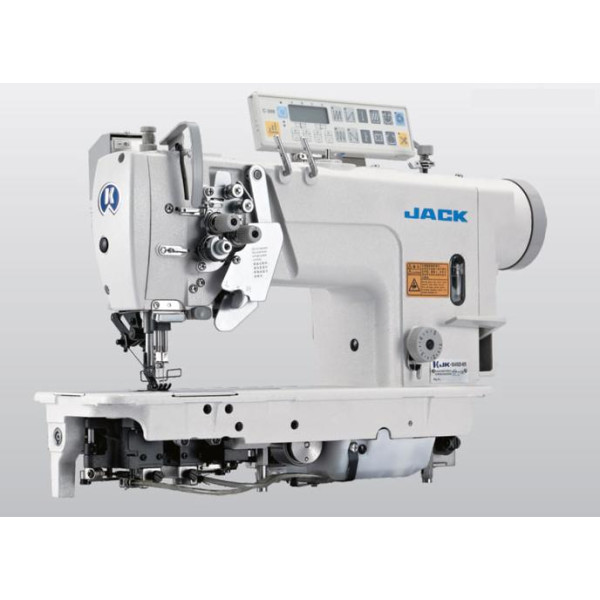 Jack JK-58750D-405 Двоголкова промислова швейна машина з автоматикою, збільшеними човниками та відключенням голок