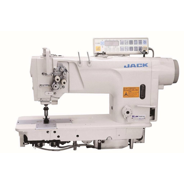 Jack JK-58420D-403 Двоголкова промислова швейна машина без відключення голок з автоматикою