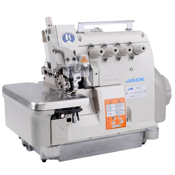 Jack JK-799E(S)-4 Промышленный четырехниточный оверлок со встроенным сервомотором и обрезкой нити