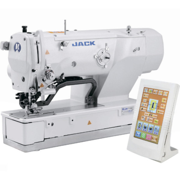 Jack JK-T1792BS(K) Петельная машина-автомат челночного стежка с электронным управлением и рабочей рамой 120мм