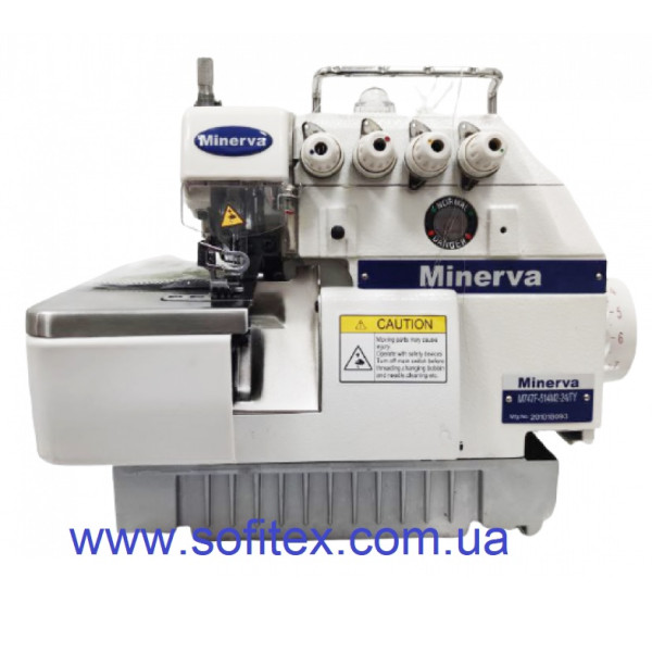 Minerva M747F-514M2-24/TY Промышленный трикотажный 4-ниточный оверлок с прямым сервоприводом