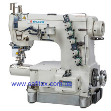 Shunfa SF 264-01CB Плоскошовная швейная машина с ультратонкой цилиндрической платформой