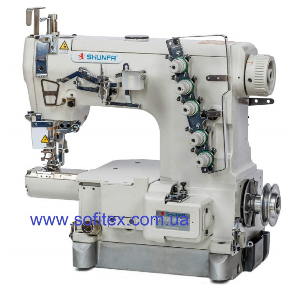 Shunfa SF 264-01CB Плоскошовна швейна машина з ультратонкою циліндричною платформою