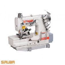 Siruba F007K-W222-356/FQ/FAC Плоскошовная швейная машина (распошивалка) с устройствами подачи и пневмообрезки бейки