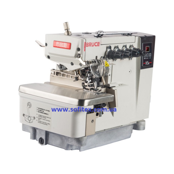 Bruce BRC-X5S-5-03/333 Пятиниточный промышленный оверлок с встроенным сервомотором и LED-подсветкой 