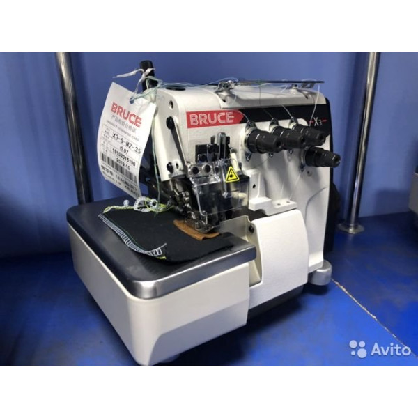 Bruce BRC-X5-5-03/333 Пятиниточный промышленный оверлок с встроенным сервомотором и LED-подсветкой 