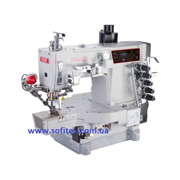 Bruce BRC-V5-UT-01GBx356 Промислова розпошивальна швейна машина з циліндричною платформою та автоматикою