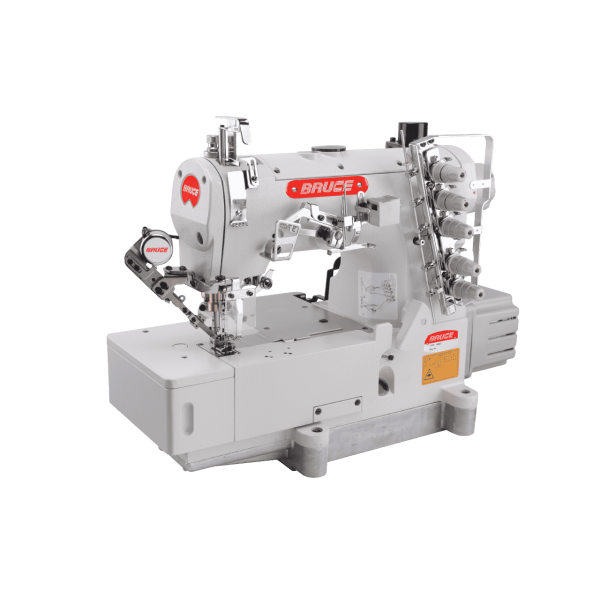 Bruce BRC-562E-01GBx356H/UT Трехигольная  пятиниточная распошивальная автоматическая швейная машина