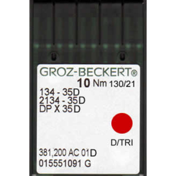 Голка Groz-Beckert 134-35D, 2134-35D, DPx35D для шкіри 10 шт/уп