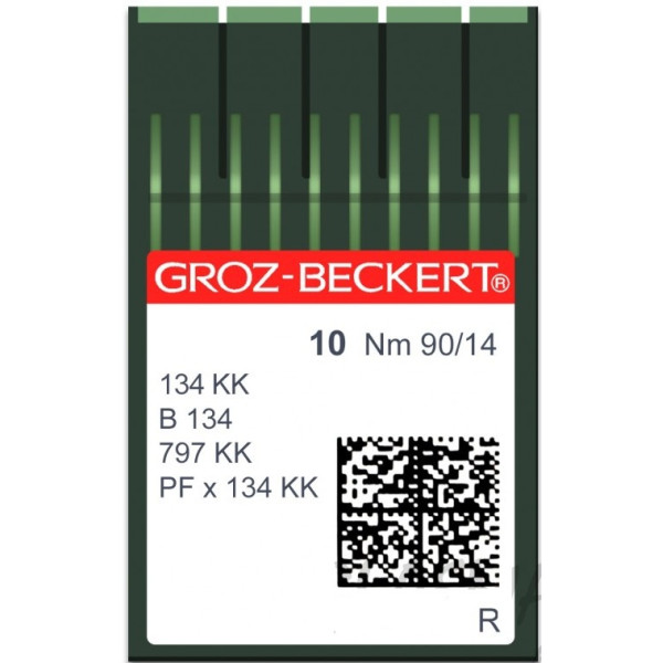 Голка Groz-Beckert 134 KK, B134, 797KK товста коротка колба 10 шт/уп