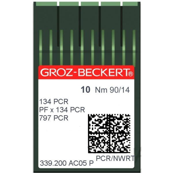 Игла Groz-Beckert 134PCR, PFx134PCR лопатка с толстой колбой 10 шт/уп