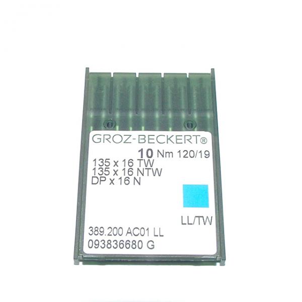 Голка Groz-Beckert 135x16 TW, 135x16 NTW, DPx16 N №125 ліва лопатка на важкі машини 10 шт/уп