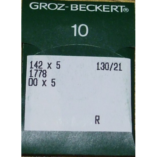 Голка Groz-Beckert 142x5, 1778, DOx5 10 шт/уп