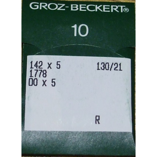 Игла Groz-Beckert 142x5, 1778, DOx5 10 шт/уп