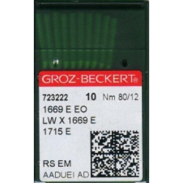 Голка Groz-Beckert 1669E EO/1715E/LWX1669E Упаковка 10шт