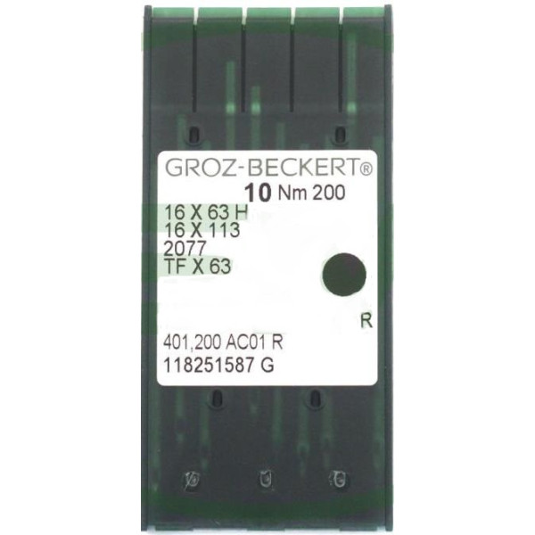 Голка Groz-Beckert 16x63 H, 16x113, 2077 в упаковці 10 шт