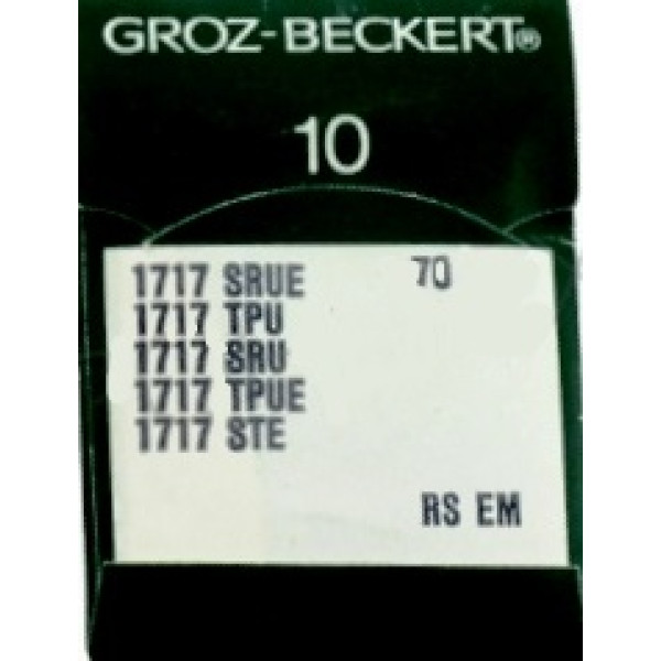 Голка Groz-Beckert 1717 SRUE, 1717 TPU для підшивальної машини в упаковці 10 шт.