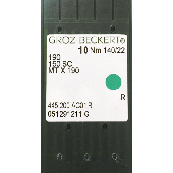 Голка Groz-Beckert 190/150 SC/MTX190 Упаковка 10шт