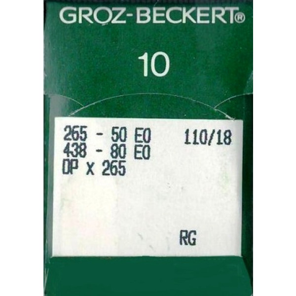 Голка Groz-Beckert 265-50 EO/438-80 EO Упаковка 10шт