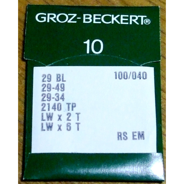 Голка Groz-Beckert 29 BL/29-49/29-34 Упаковка 10шт