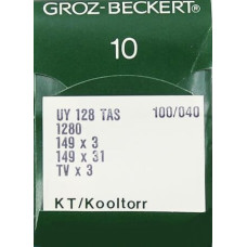 Голка Groz-Beckert UY128TAS, 1280, 149x3 KT №140 тефлонова для розшивання 10 шт/уп