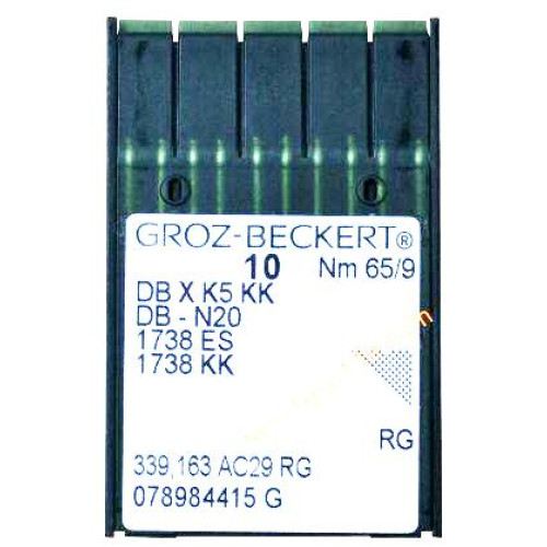 Голка Groz-Beckert DBxK5 KK, 1738KK, DB-N20 вишивальна 10 шт/уп