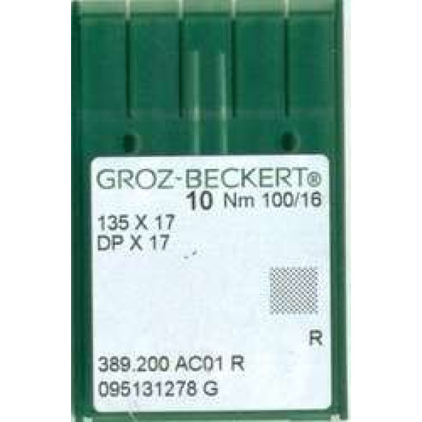 Игла Groz-Beckert 135x17, DPx17 для тяжелых машин 10 шт/уп