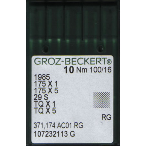 Игла Groz-Beckert 1985, 175x1, 175x5, TQx1 для пуговичной машины 10 шт/уп