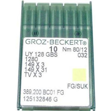 Голка Groz-Beckert UY128GBS, 1280, 149x3 FG трикотажна для розшивок 10 шт/уп