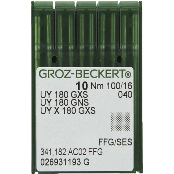 Голка Groz-Beckert UY180GXS, UY180GNS в упаковці 10 шт.