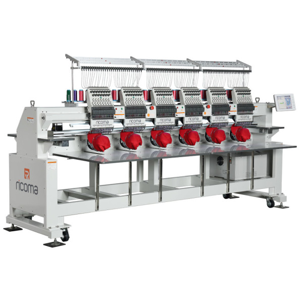 Ricoma RCM-1206FHS Двенадцатиигольная шестиголовочная вышивальная машина 