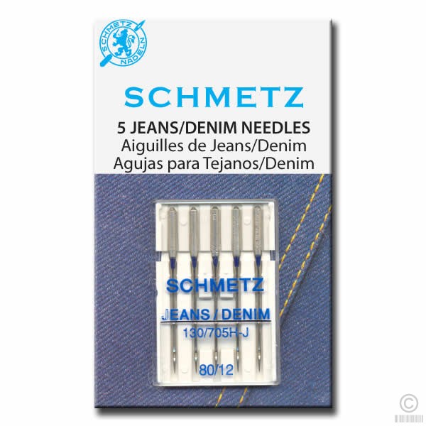 Иглы Schmetz для джинса №80-100 для швейных машин 5шт