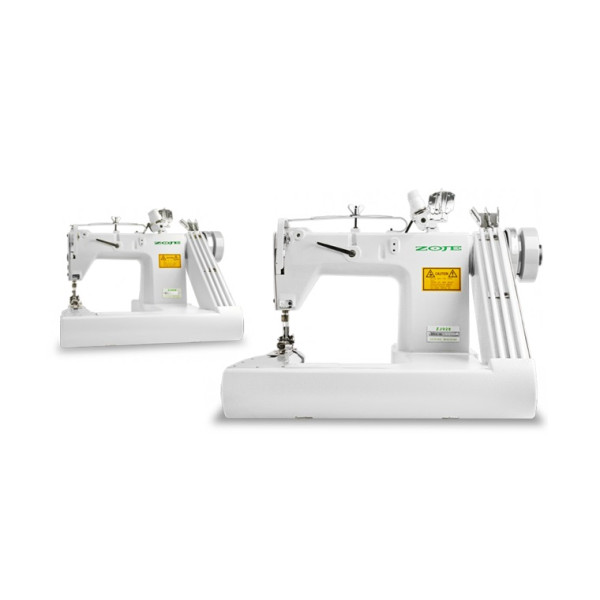 Zoje ZJ928XH-PL трехигольная машина цепного стежка с П-образной платформой