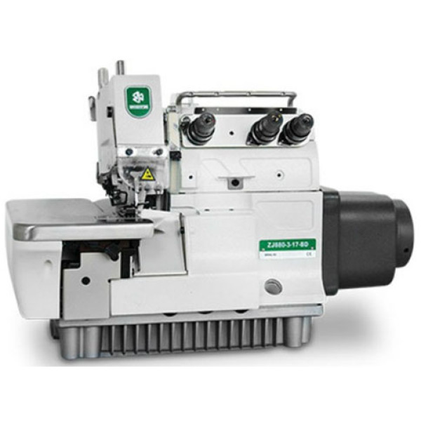 Zoje ZJ880-3-17-BD Трехниточный промышленный оверлок с прямым приводом